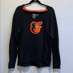 Baltimore Orioles long sleeve hooded tee